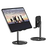 memumi®スマホホルダー iPhone/iPad/タブレット スタンド 角度調整可能 携帯電話スタンド 卓上 シリコン滑り止め 軽量 便