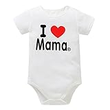 Kukiwa ベビー服　ロンパース新生児サイズ　I love mama&I love papa 半袖ジャンプスーツ　カバーオール　新生児服　長袖　ベビー 　キッズ　満月/出産祝い/プレゼント (80C