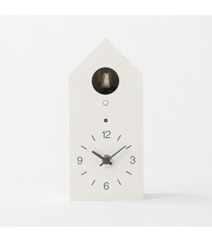 Amazon.co.jp: 無印良品 鳩時計 掛置時計・ホワイト 15832491 幅95