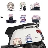 BANJL よふかしのうた 車ステッカー 車用シール PVC製 防水ステッカー ツール付き ステッカー 七草ナズナ 大きいサイズ 汎用 改造 漫画 キャラクター 車ドア 窓 壁シール 装飾 萌えグッズ コスプレ小物 飾り 贈り物 (10CM,色 F) [並行輸入品]