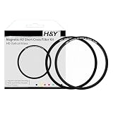 H&Y クロスフィルター 82mm マグネティック HD ショートクロス8 フィルターキット マグネット式 8X クロス効果 薄枠 帯電防止 防汚 撥水 防傷 SC8-82
