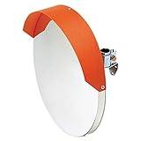 ホップ アクリル製 カーブミラー ガレージミラー 丸型50cm φ500 HPA-丸50オレンジ 日本製