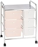 ナカバヤシ ワイドチェスト キャパティS 子供部屋用収納 クリアピンク/クリアホワイト G082