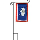 12X18 12X18 State Of Wyoming Sleeved Garden Stand Flag [並行輸入品]