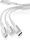 充電ケーブル 3in1 短い 30cm 急速充電コード 3 in 1 超高耐久 Type C Micro USB 3台同時充電 iPhone Android タイプC 各種対応