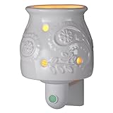 Westinghouse WL200102 Wax-Free Night Light Warmer with Vanilla Scented Disc, White [並行輸入品]