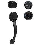 ProbricoドアハンドルレバーHandlesetドアノブwith Single / Double円柱デッドボルトHandlesetサテンニッケル/オイルはブロンズ仕上げ 1 Pack HMDL-7