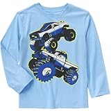 クレイジーエイト Crazy 8/ モンスタートラック ティ スカイ ブルー トップス長袖Tシャツ XL【並行輸入】