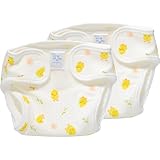 オムツカバー 綿 ひよこ柄 50cm 2枚組 ベビー＆キッズ おむつ 布おむつ [並行輸入品]