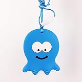 [マミマミホーム]歯がためおしゃぶり シリコン製タコ 握りやすい丸頭と触手[FDA認可済]ブルー