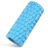 フォームローラー 筋膜リリース KOOLSEN グリッドフォームローラー ヨガポール トレーニング スポーツ フィットネス ストレッチ器具 (ライトブルー)