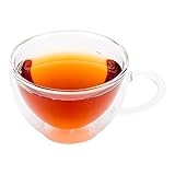 Forma Double Wall Glass Cafe Cup with Handle 6 ounces 10 count box [並行輸入品]