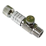 A-CRAFT エアブラシ バルブ 調節 プラモ 塗装 ジョイント エアー調整バルブ付き ワンタッチ