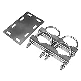 ナテック(Natec) アンテナ取付金具クロスマウント φ16~45/φ16~45 オールステンレス製 X45/45 マスト ポール パイプ 固定金具