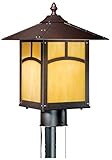 Vaxcel TL-OPU090EB Taliesin 9-Inch Outdoor Post Light, Espresso Bronze [並行輸入品]
