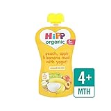 ヨーグルト100グラムと桃、リンゴ＆バナナミューズリー (Hipp Organic) (x 6) - HiPP Organic Peach, Apple & Banana Muesli with Yo