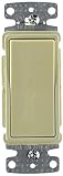 Hubbell Wiring Systems RSD115ILI tradeSELECT Single Pole Illuminated Decorator Quiet Rocker Switch, 