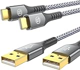 USB Type C ケーブル【2本セット2m+2m】Sweguard USB-C to USB-A 3.2A USB C ケーブル【QC3.0対応 急速充電】タイプc 充電けーぶる iPhone 15 Pro Max,iPhone 16,Samsung Galaxy S24/S23/S22/S21/S20,Sony,Huawei,Pixel,type c機器と互換性があり(グリーン)