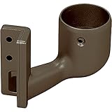 マツ六 手すり部材 BAUHAUS セレクト 35出隅スリム座ブラケットカバー付 BD-45B ブラウン