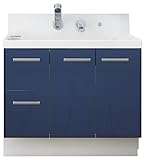 LIXIL(リクシル) INAX 洗面化粧台 K1シリーズ 間口900 片引出 アーバンブルー K1H3-905SY/B12H