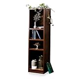 LOWYA （ロウヤ） 棚 収納 ラック 国産 木目調 アンティーク調 可動棚 使いやすい高さ 幅木カット付き シェルフ シンプル デザイン 高さ150cm 幅40cm シンプル 新生活