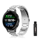 [ReHowy] バンド Huawei Watch GT 6 41mm/Huawei Watch 5 42mm 対応 交換バンド 18mm ビジネス風 ファーウェイウォッチ gt 5 Pro 42mm 交換ベルト ステンレス製 サイズ調節可能 調整工具付き コンパチブル Garmin Venu 4 41mm/Venu 3S 替えベルト ローズゴールド