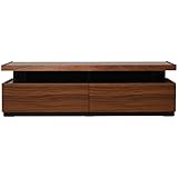 日本製(大川家具) 収納物が少し見えるリビングシリーズ 幅150テレビボード ブラウン fk0111 代引不可