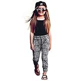 Domybest子供服　女の子　セットアップ キッズ服　タンクトップ+パンツ　上下 2点セット　ロングパンツ　ストライプ　赤ちゃん　キッズ　ガールズ　カジュアル　お出かけ　普段着 春　夏　秋 (100