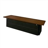 ミヅシマ工業　キャビネットベンチ　背無し　CB4-LC 244-9800　【ガーデンベンチ・公共向け