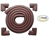 AWESOM 23.3 ft [19.7ft Edge + 12 Corners] Safety Edge & Corner Cushion Guards- Premium Childproofing