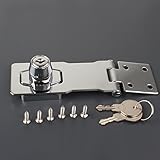lewu ドアラッチロック ロッキング掛け金 ホームオフィス 2セット入れ (長さ105mm)
