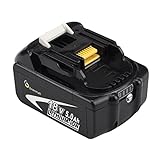 Enermall マキタ 18v 互換バッテリー BL1850b 5000mAh LED残量表示付き リチウムイオン電池 BL1830 BL1840 BL1850 BL1860対応