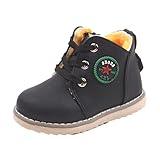 Baby Boys Girls Sportマーティンブーツ、Franterd子供靴幼児用子供秋冬スニーカー 22 ブラック Franterd-200