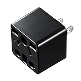 サンワサプライ アウトレット 電源変換アダプタ 日本国内専用 海外プラグ→日本Aタイプ マルチタイプ 6A 125V PSE適合 ブラック TR-AD5BK