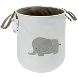 fankangストレージバスケット、折りたたみ可能な&便利なNursery Hamper/Laundry Bin/おもちゃコレクションOrganizer for Kid 's部屋 グレー