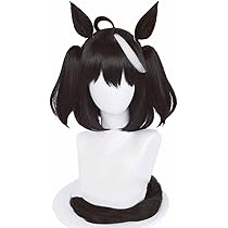 ウマ娘　キタサンブラック　コスプレ2XL　ウィッグ付 Amazon.co.jp: HALLE 耐熱コスプレウィッグ ウマ娘風 キタサン