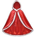 クリスマス子供服冷凍エルザプリンセスケープケープケープガールズコスチューム (Color : Red, サイズ : Child 140)