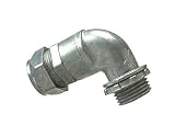 Halex 02910電気メタリックTubing 90degree圧縮エルボShort亜鉛Die Cast ( 5ピース）、1 "