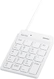バッファロー スリムテンキーボード Tabキー付き ホワイト BSTK11WH