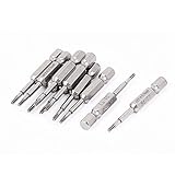 uxcell 磁気 トルクス T型ドライバービット 6.3mm直径六角シャンク2mm 先端 T7 10本入り