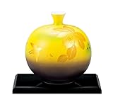 マルサン宮本 九谷焼 花器 5号花瓶 金箔花鳥 AP3-1040
