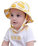 GEMVIE ビーチハット 子供 サファリハット つば広 男の子 日よけ UVカット 帽子 キッズ 女の子 綿 ひも付き 保育園 春夏 日焼け かわいい オレンジ