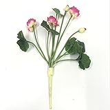 造花　ハス　ミニ　濃いピンク　お盆向け用品　フラワー