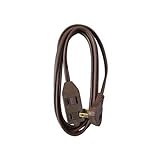 Master Electrician 09407ME 7-Foot Flatplug Extension Cord Low Profile, Brown [並行輸入品]