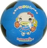 【マイカラーボール】 (6インチ／直径15㎝) ご当地キャラクターサッカーボール なまりん　1個セット (青)