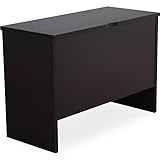 デスク パソコンデスク 木製 薄型 幅100cm 奥行45cm ブラウン