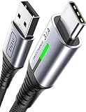 INIU USB C ケーブル 2m QC 対応 3.1A 急速充電 超高耐久 高速データ転送 高耐久ナイロン編み タイプC USB-C