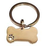QISI 名入れ無料 ペットタグ 刻印 ステンレス 錆びない 丈夫 軽量 カスタム オーダーメイド 犬用 ペットアクセサリー 小型犬 中型犬 大型犬 ペット用品 (ピンクゴールド)