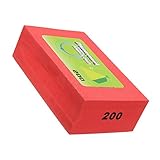 Fenteer 全7種選択可　研磨ハンド　ダイヤモンド　パッドブロック　研削ツール　花崗岩　ガーデン用品　大理石　便利ツール - 赤