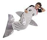 Shark Blanket Tail for Kids by aminiture、Super Soft and Comfy All Seasons Sleepingバッグソファーリビング部屋キルト、子
